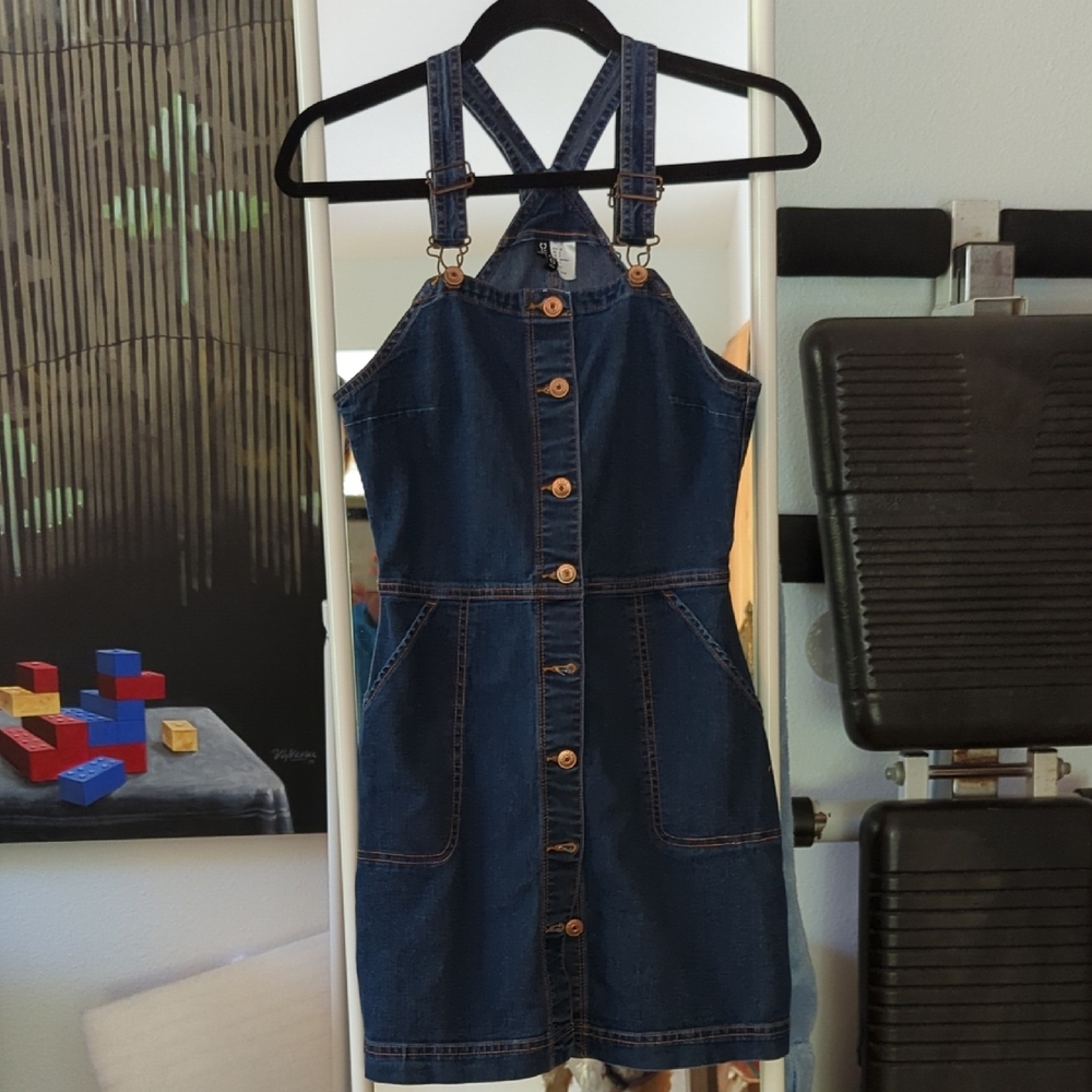 Divided Blue Sleeveless Halter Mini Dress